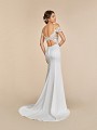Moonlight Tango T894 rose net mermaid wedding dress with cutouts at back Moonlight Tango T894 rose net mermaid wedding dress with cutouts at back