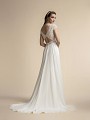 Casual Lace Keyhole Back A-line Wedding Dress with Short Train Moonlight T903 Casual Lace Keyhole Back A-line Wedding Dress with Short Train Moonlight T903