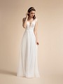 Chiffon Beach Wedding Dress with Sweetheart Neckline and Straps Moonlight T906