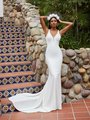 Moonlight Tango T932 Sleek Regal Crepe Mermaid Wedding Dress With Deep Sweetheart Neckline Moonlight Tango T932 Sleek Regal Crepe Mermaid Wedding Dress With Deep Sweetheart Neckline