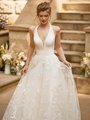 Moonlight Tango T959 Regal Crepe Halter Neck with Illusion Inset Fitted Bodice Embroidered Sequins Lace Fabric A-Line Moonlight Tango T959 Regal Crepe Halter Neck with Illusion Inset Fitted Bodice Embroidered Sequins Lace Fabric A-Line