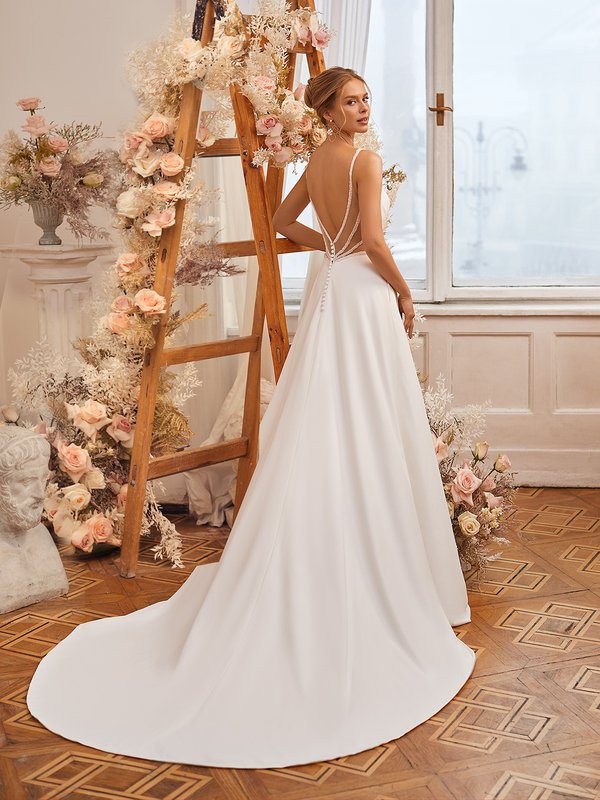 Moonlight Tango T962 have fun with our tea length wedding dresses & cute short reception dresses